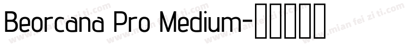 Beorcana Pro Medium字体转换